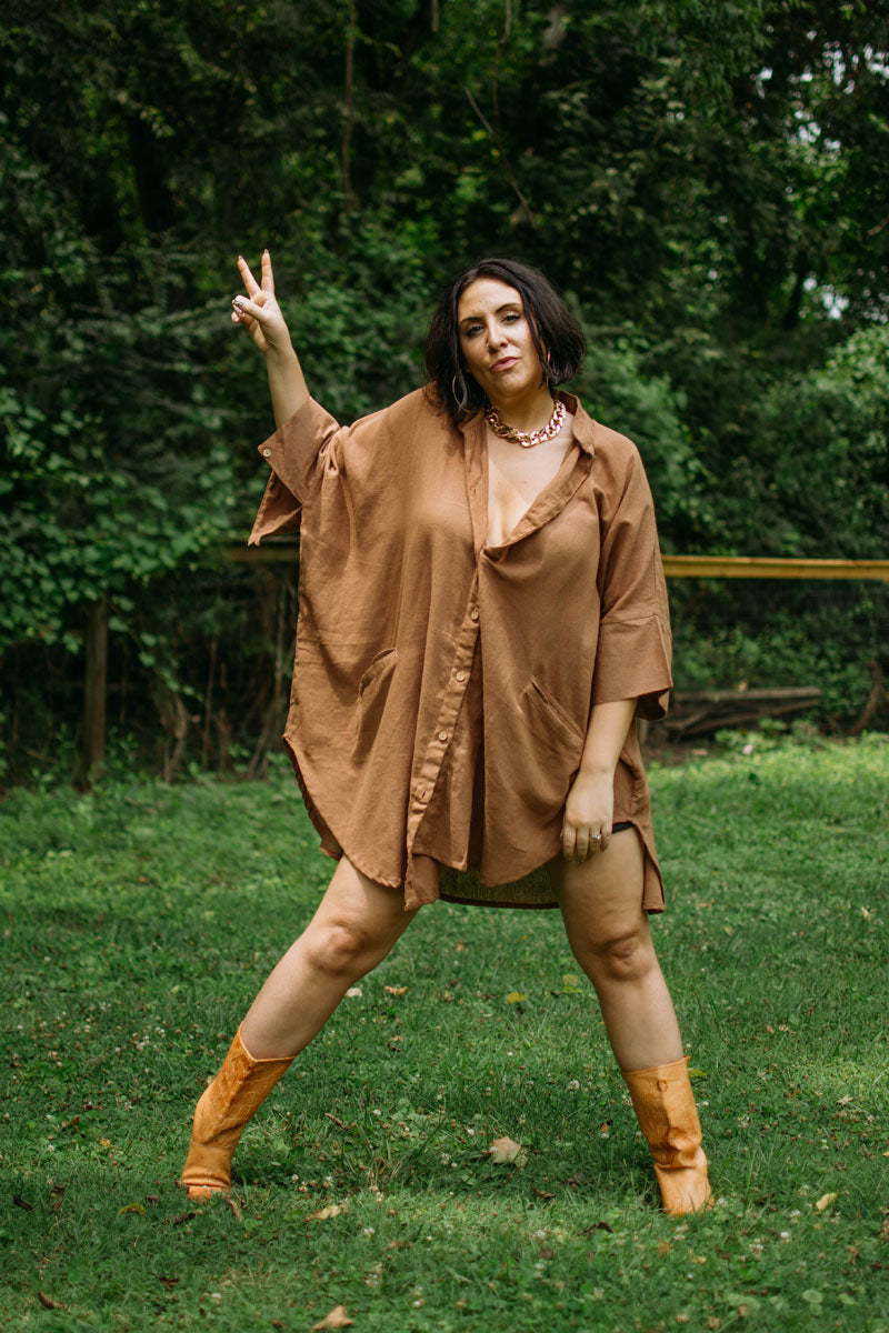 Khadi Free to Be Buttondown - Kantha Bae