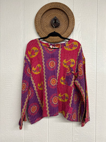 Pareo Kantha Wanderer Pocket Crop Top 0226 088