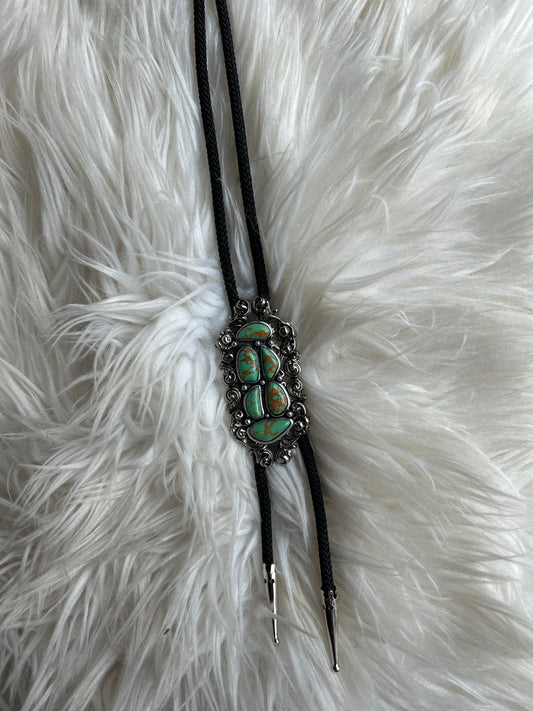 Turquiose & Silver Bolo Tie