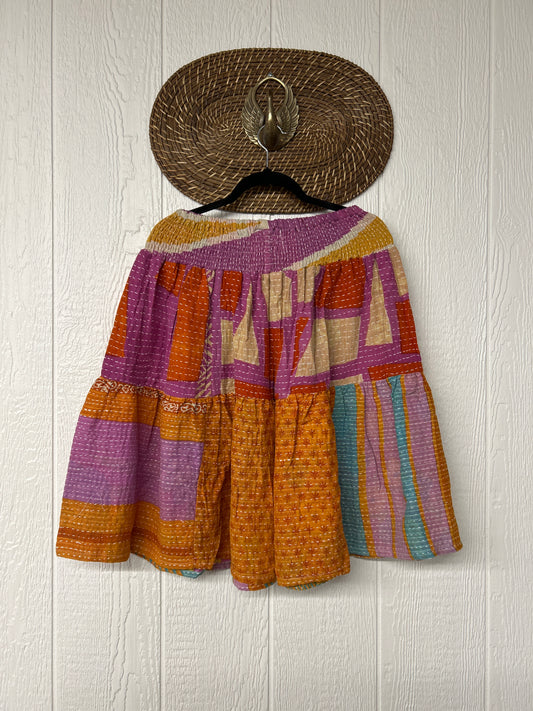 Pareo Kantha Meadow Skirt 0826 191