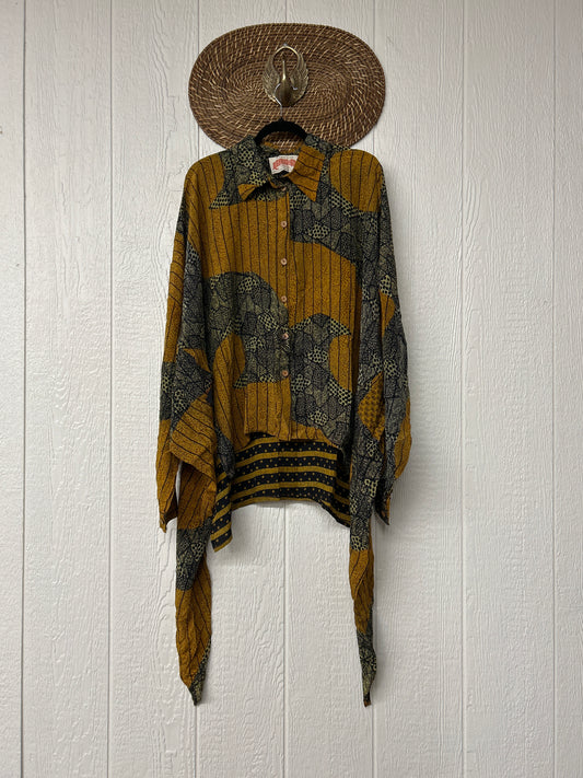 Crepe Sari Nirvana Button Down 1125 129