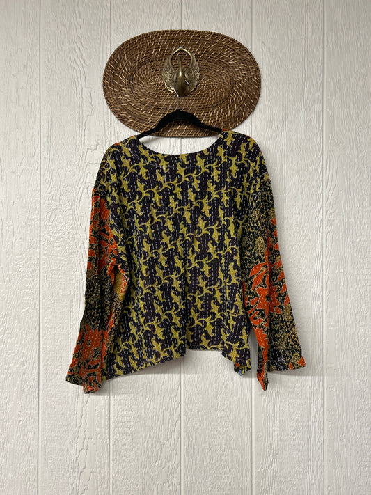 Pareo Kantha Wanderer Pocket Crop Top 0226 186