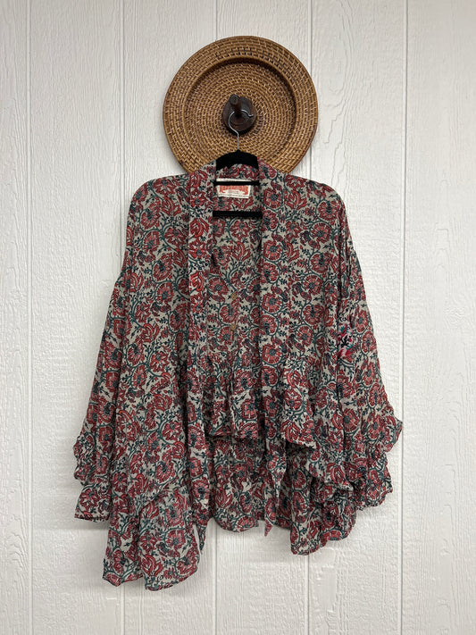 Crepe Sari Wild Rose Top 0426 048