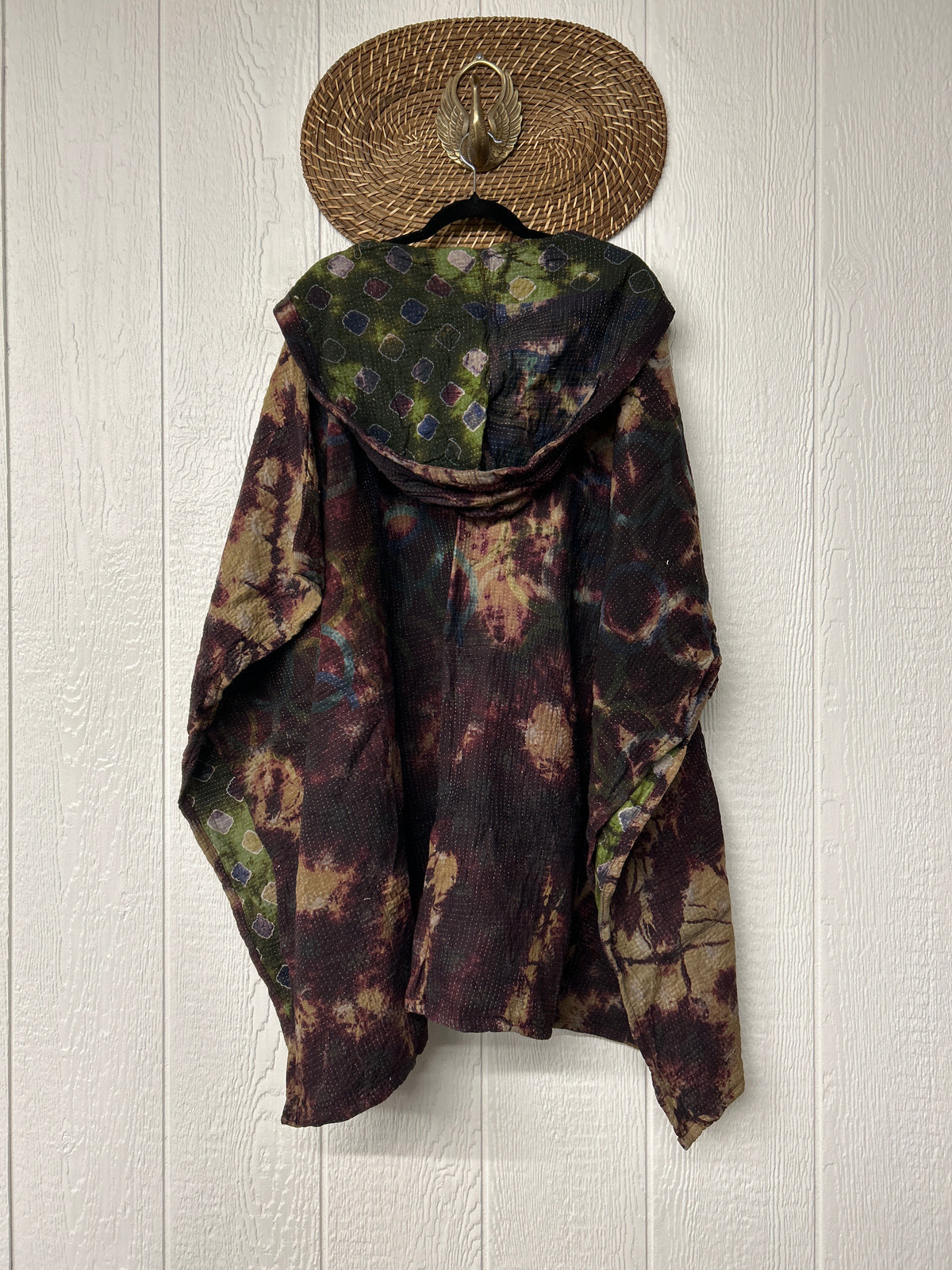 Aura Edit Fine Kantha Wanderlust Poncho 1026 008