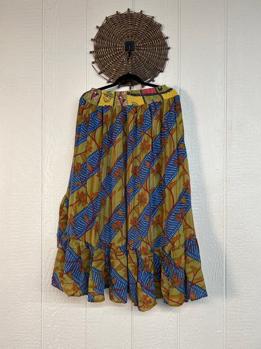 Crepe Sari Dahlia Skirt 1026 175