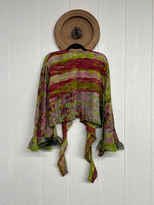 Crepe Sari Zeppelin Crop Shrug 0426 196