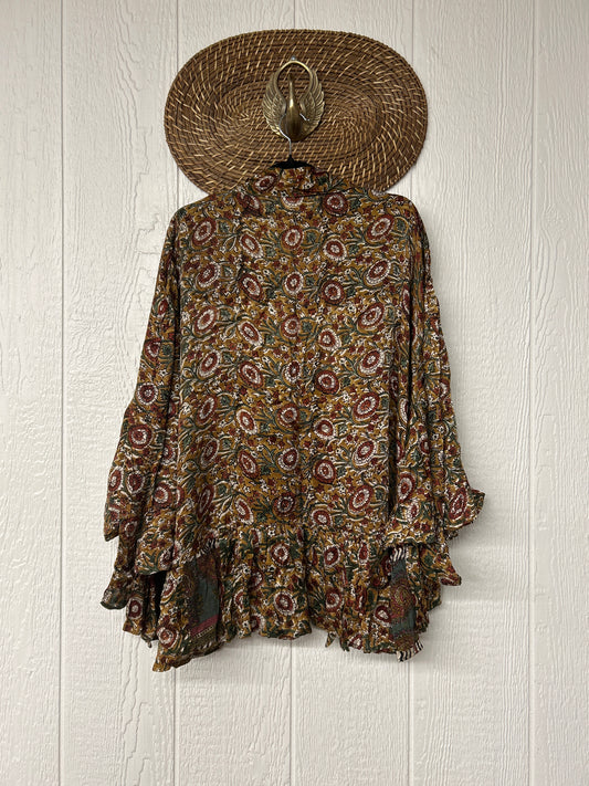 Crepe Sari Wild Rose Top 1026 156