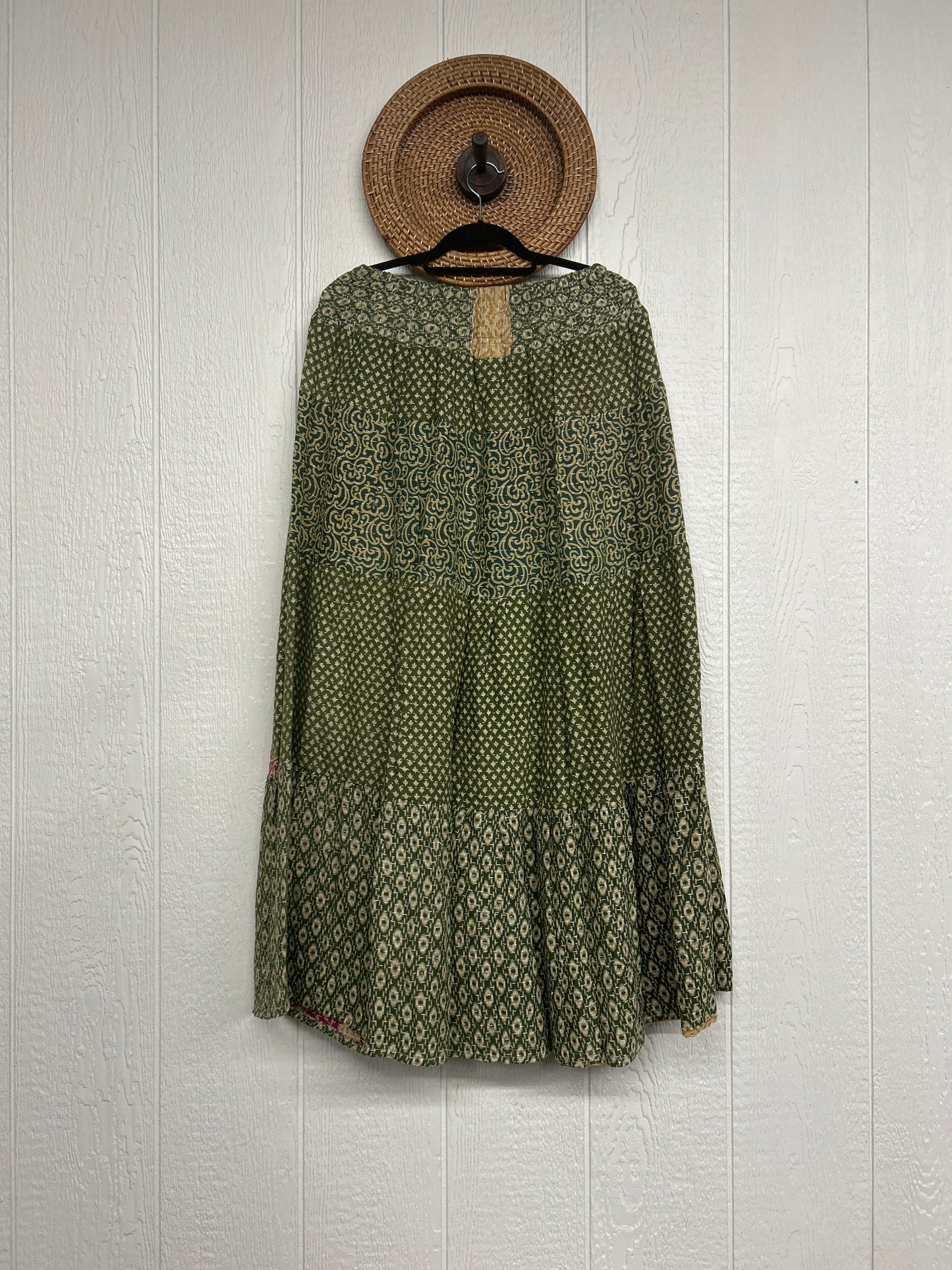 Pareo Kantha Lotus Maxi Skirt 0826 050