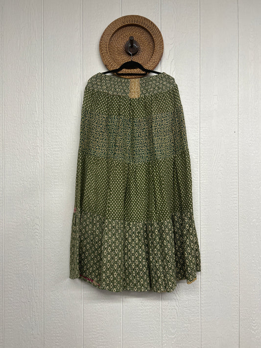 Pareo Kantha Lotus Maxi Skirt 0826 050
