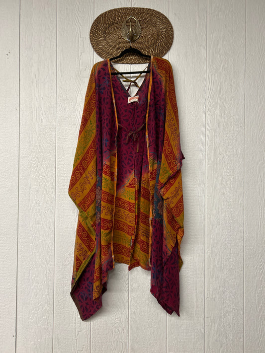 Crepe Sari Orchid Kimono 0626 011