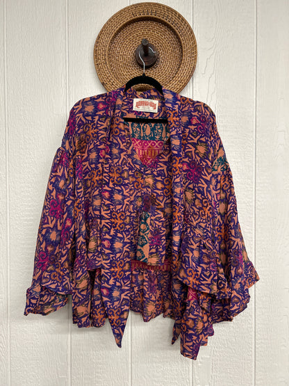 Crepe Sari Wild Rose Top 1225 049