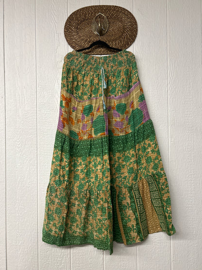 Pareo Kantha Lotus Maxi Skirt 0826 127