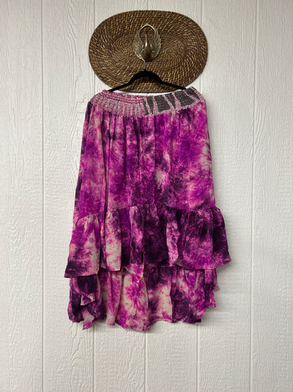 Crepe Sari Dahlia Skirt 1026 079