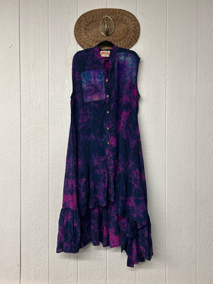 Crepe Sari Summer Dahlia Duster 0726 003