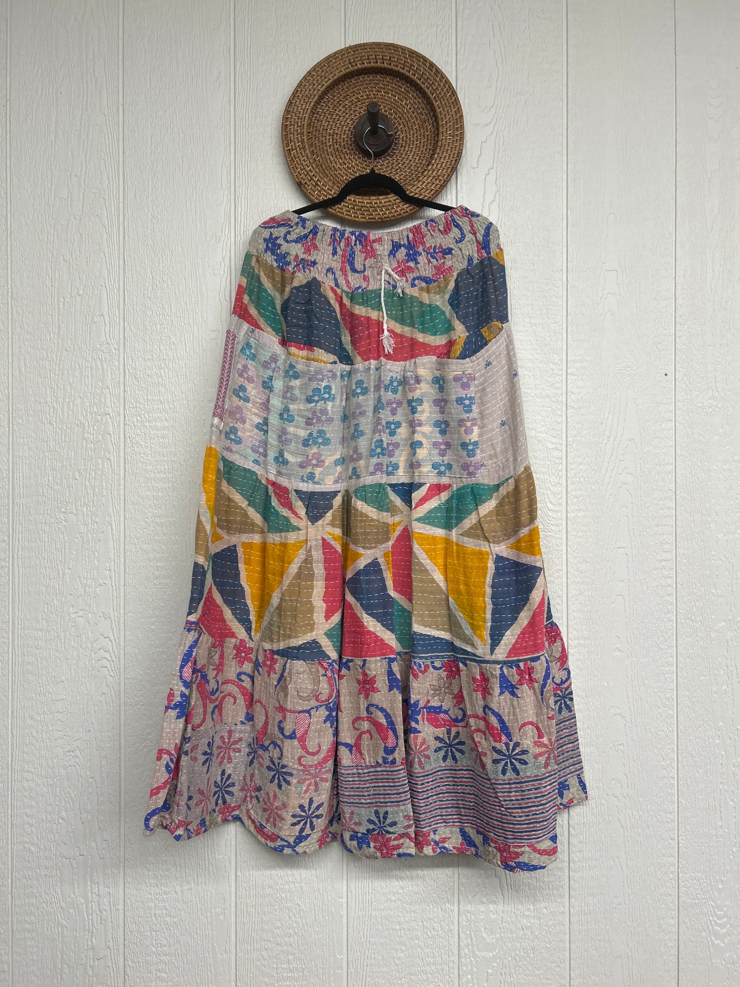 Pareo Kantha Lotus Maxi Skirt 0826 234