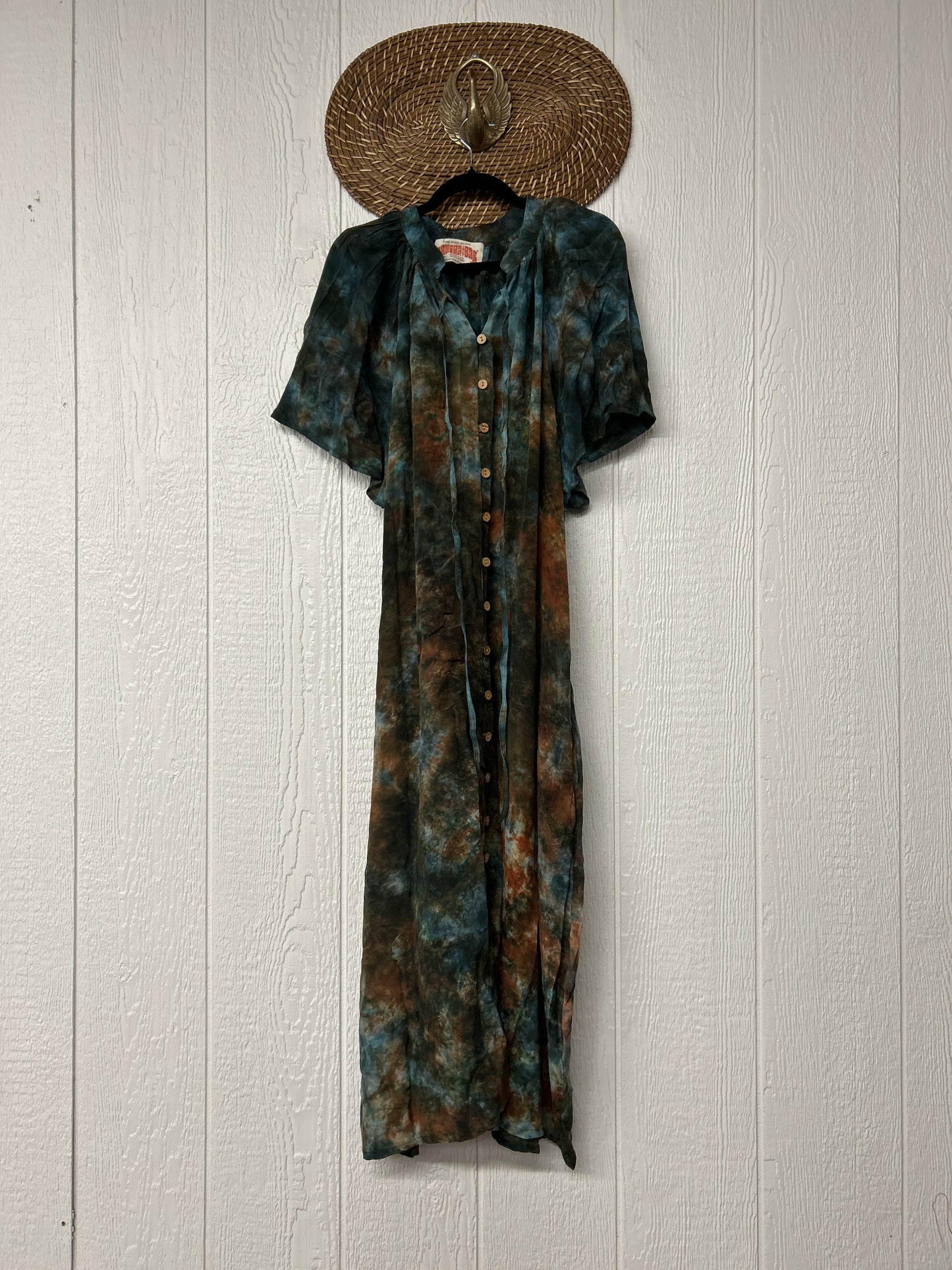 Crepe Sari Summer Woodstock Duster 0626 239