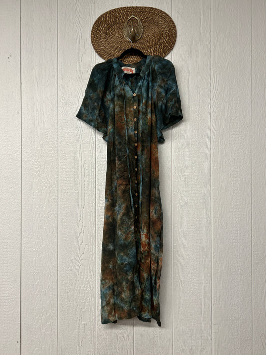Crepe Sari Summer Woodstock Duster 0626 239