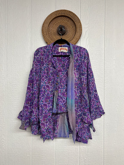 RETAIL Crepe Sari Wild Rose Top 0426 126
