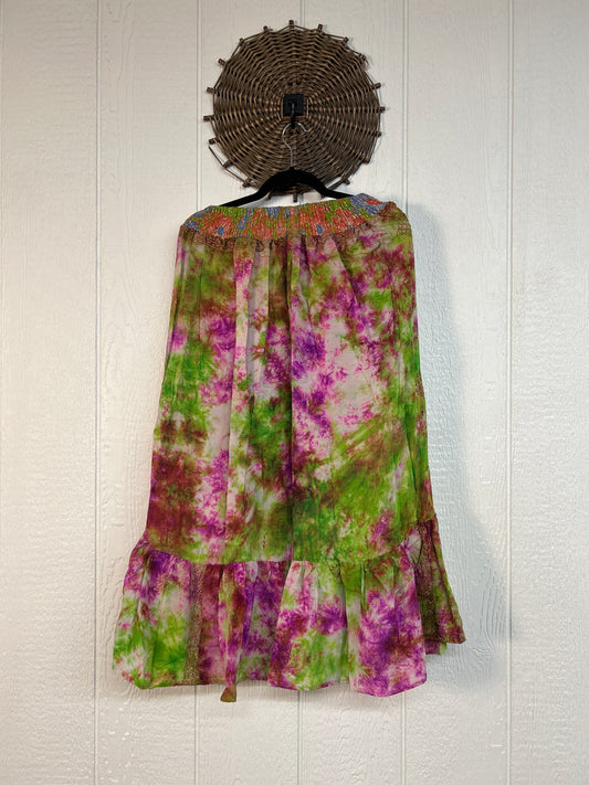 Crepe Sari Dahlia Skirt 1026 187