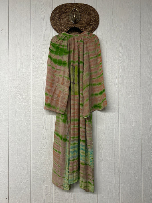 Crepe Sari Woodstock Duster Dress 0226 018