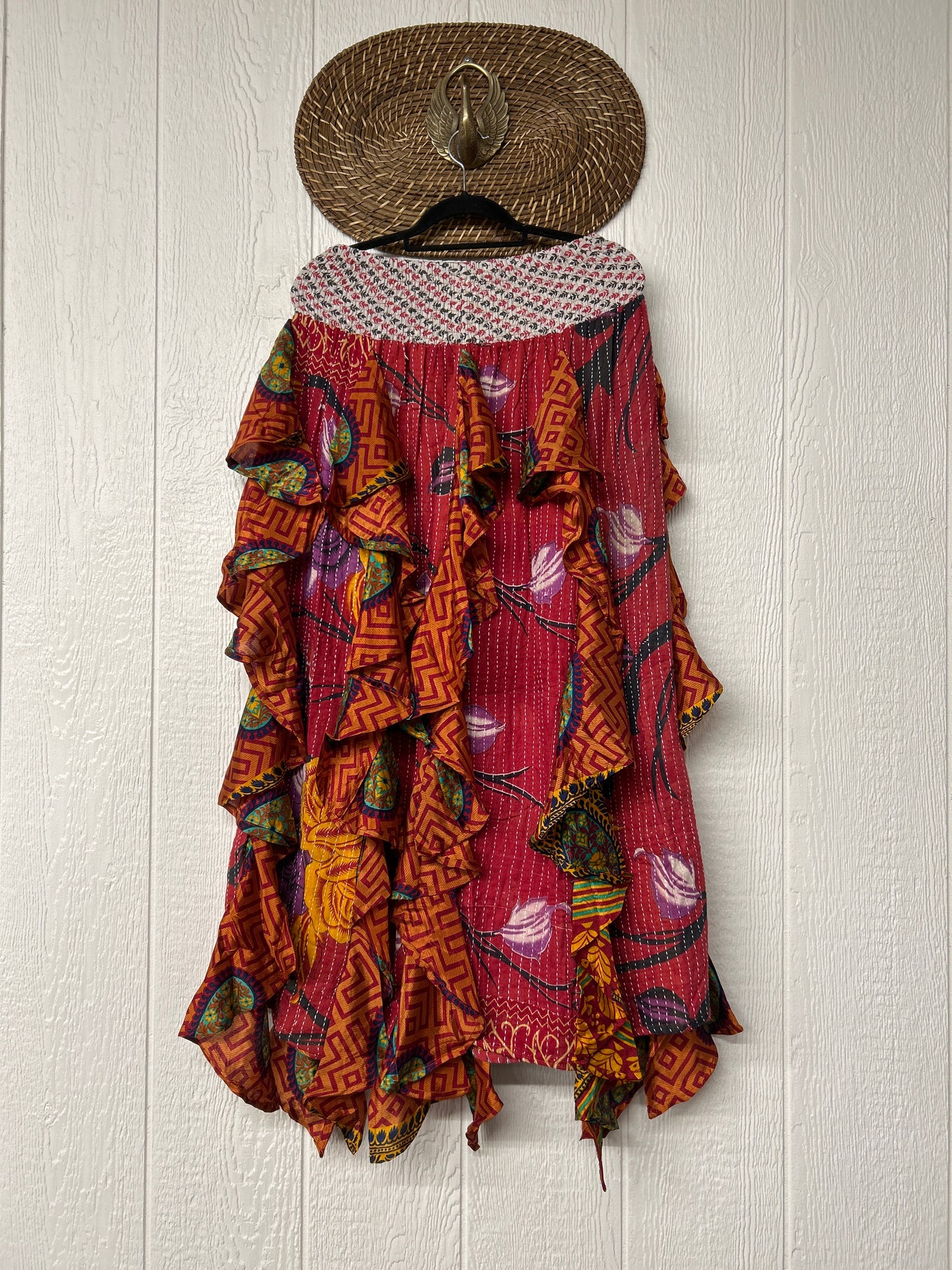 Pareo Kantha Willow Maxi Skirt 0826 124