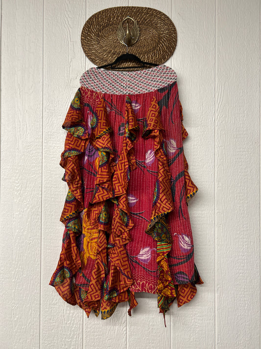 Pareo Kantha Willow Maxi Skirt 0826 124