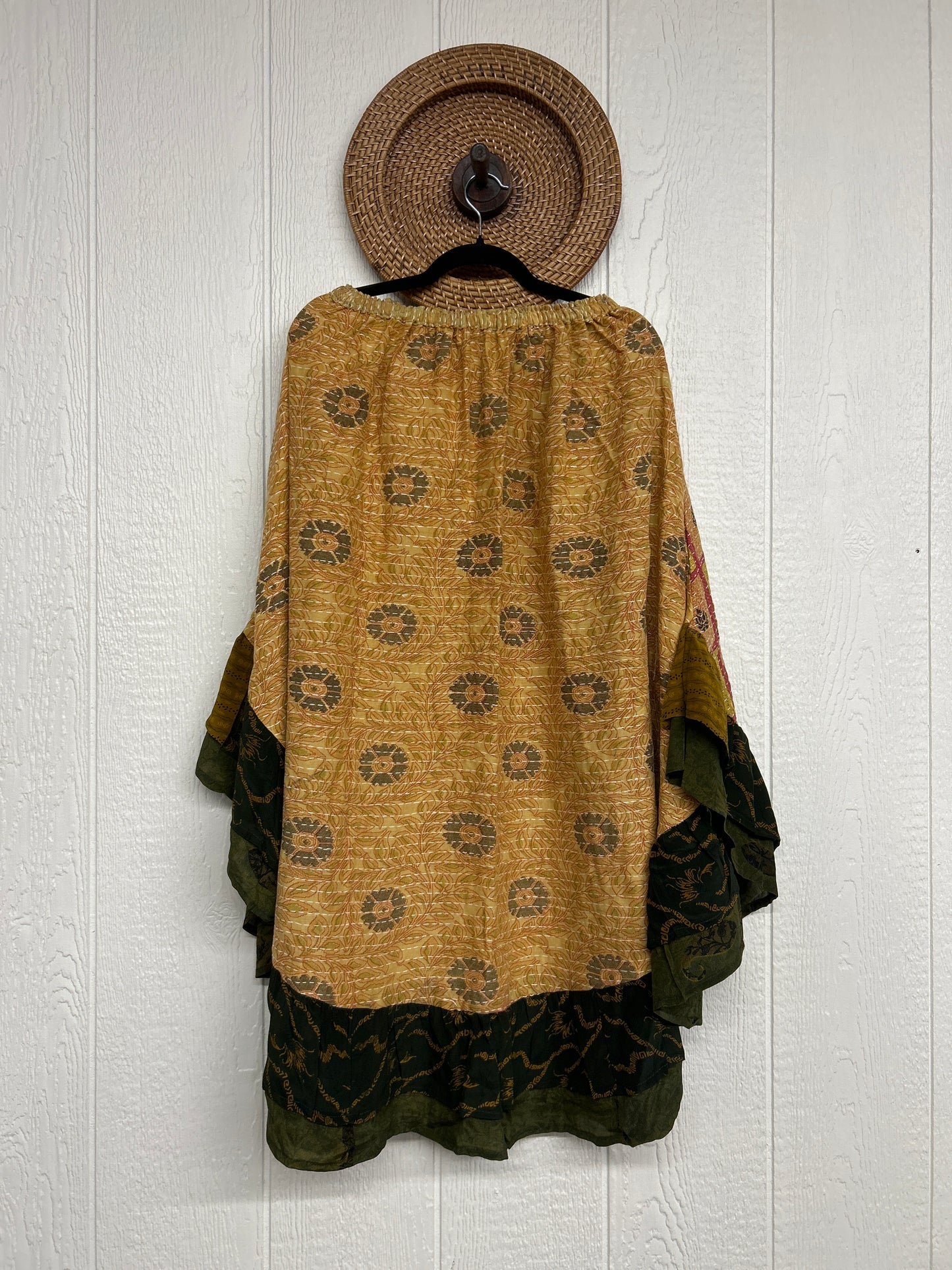 Pareo Kantha Wild Rose Skirt 0426 146