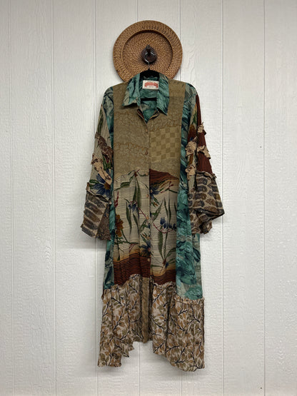 Crepe Sari Rhiannon Duster Dress 0226 157