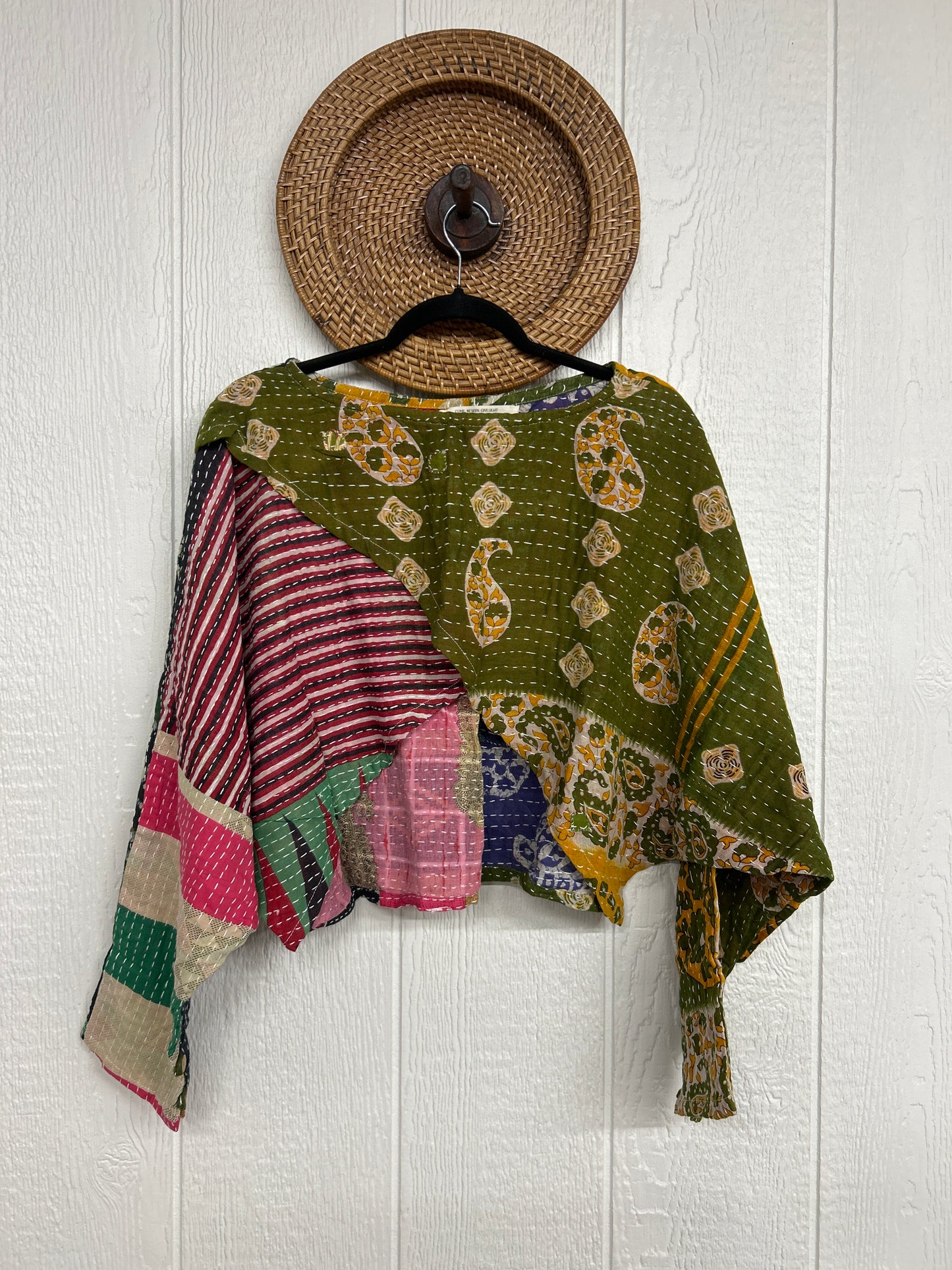 Pareo Kantha In Bloom Cropped Pullover 0326 111