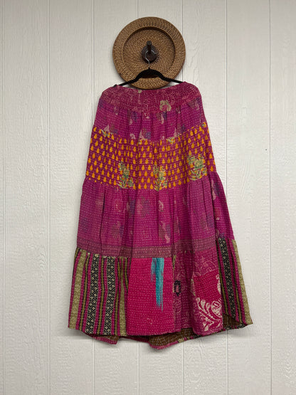 Pareo Kantha Lotus Maxi Skirt 0826 037