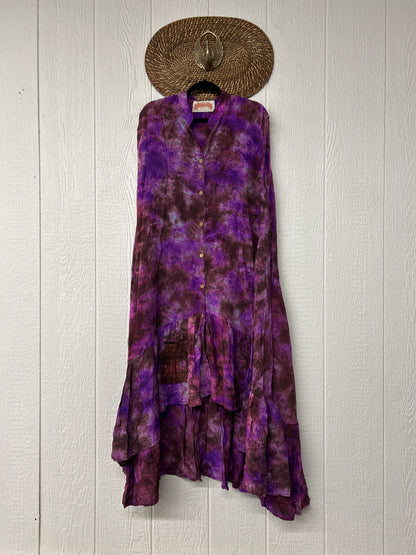 RETAIL Crepe Sari Summer Dahlia Duster 0726 097