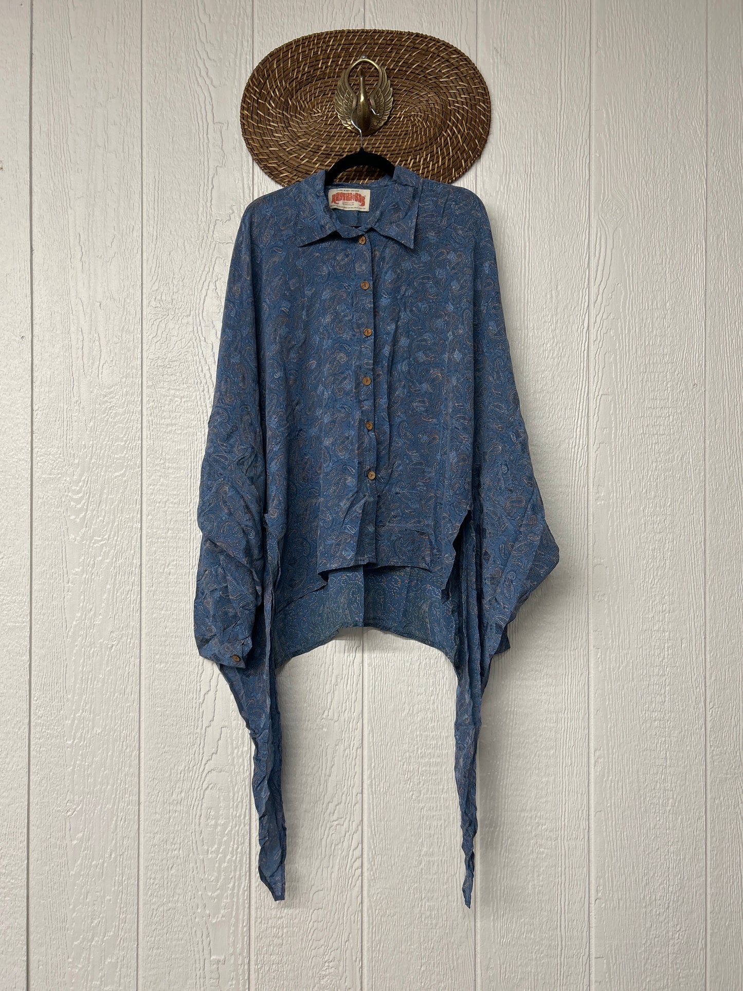 Crepe Sari Nirvana Button Down 1125 100