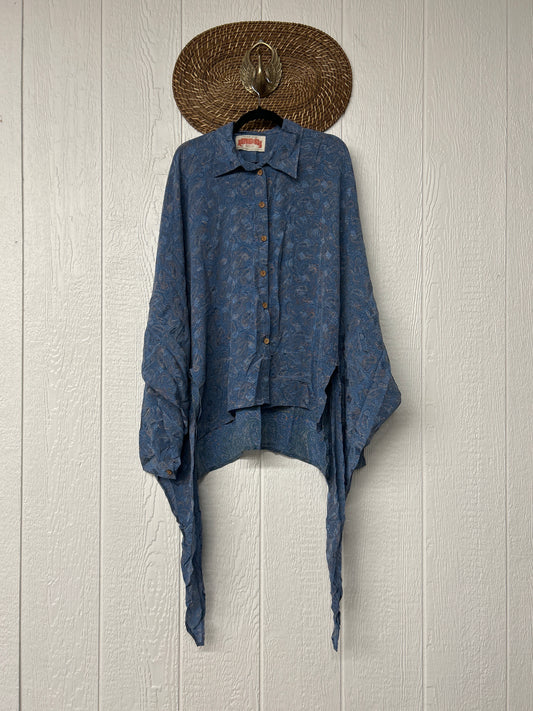 Crepe Sari Nirvana Button Down 1125 100