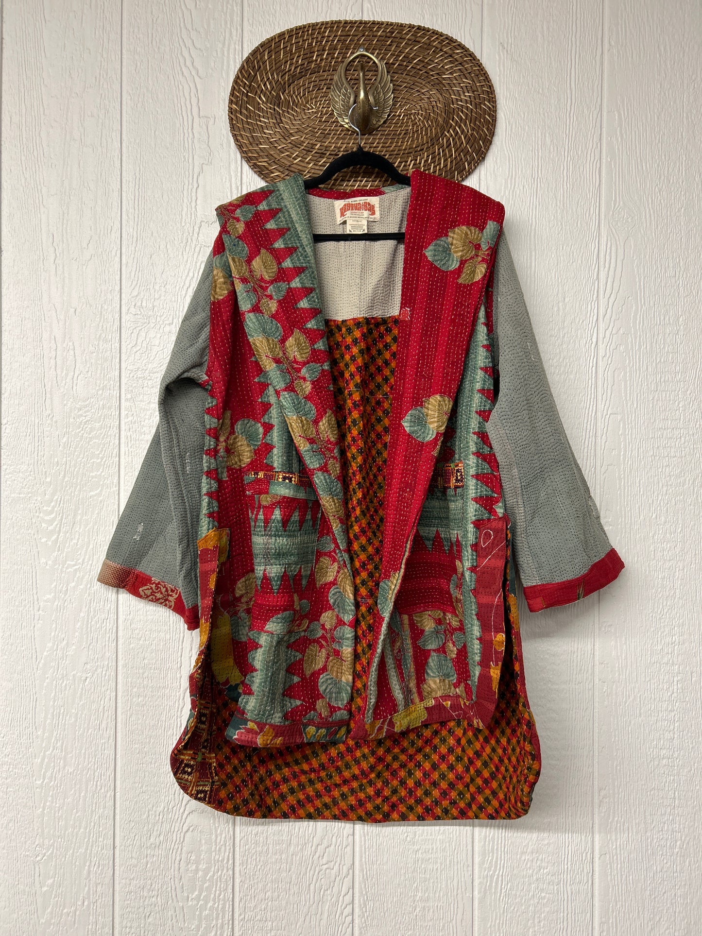 Fine Kantha Drifter Coat 1125 068