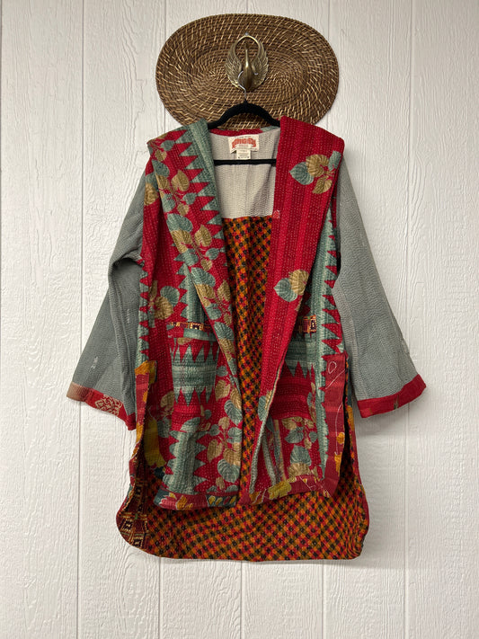 Fine Kantha Drifter Coat 1125 068