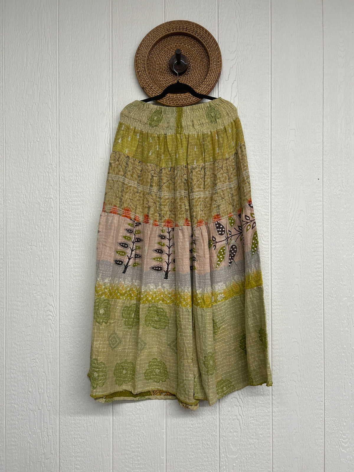 Pareo Kantha Lotus Maxi Skirt 0826 251