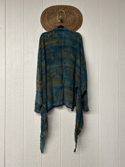 Crepe Sari Nirvana Button Down 1125 125