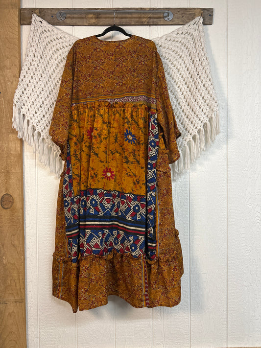 Rasgulla Sari Rhiannon Kimono 0826 052