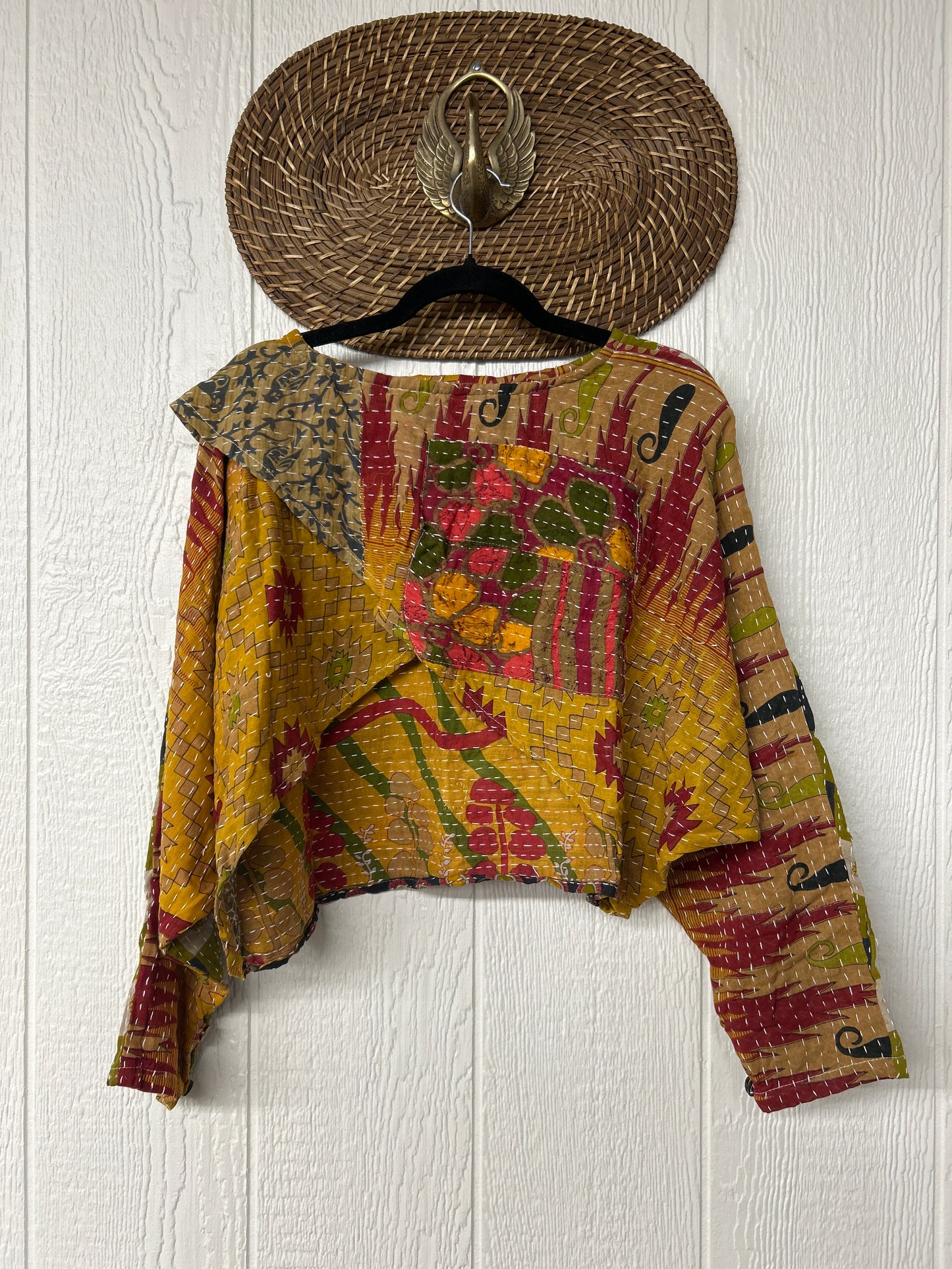 Pareo Kantha In Bloom Cropped Pullover 0326 174