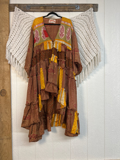 Rasgulla Sari Rhiannon Kimono 0826 064