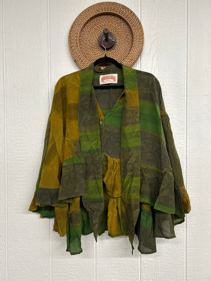 Crepe Sari Wild Rose Top 1225 061