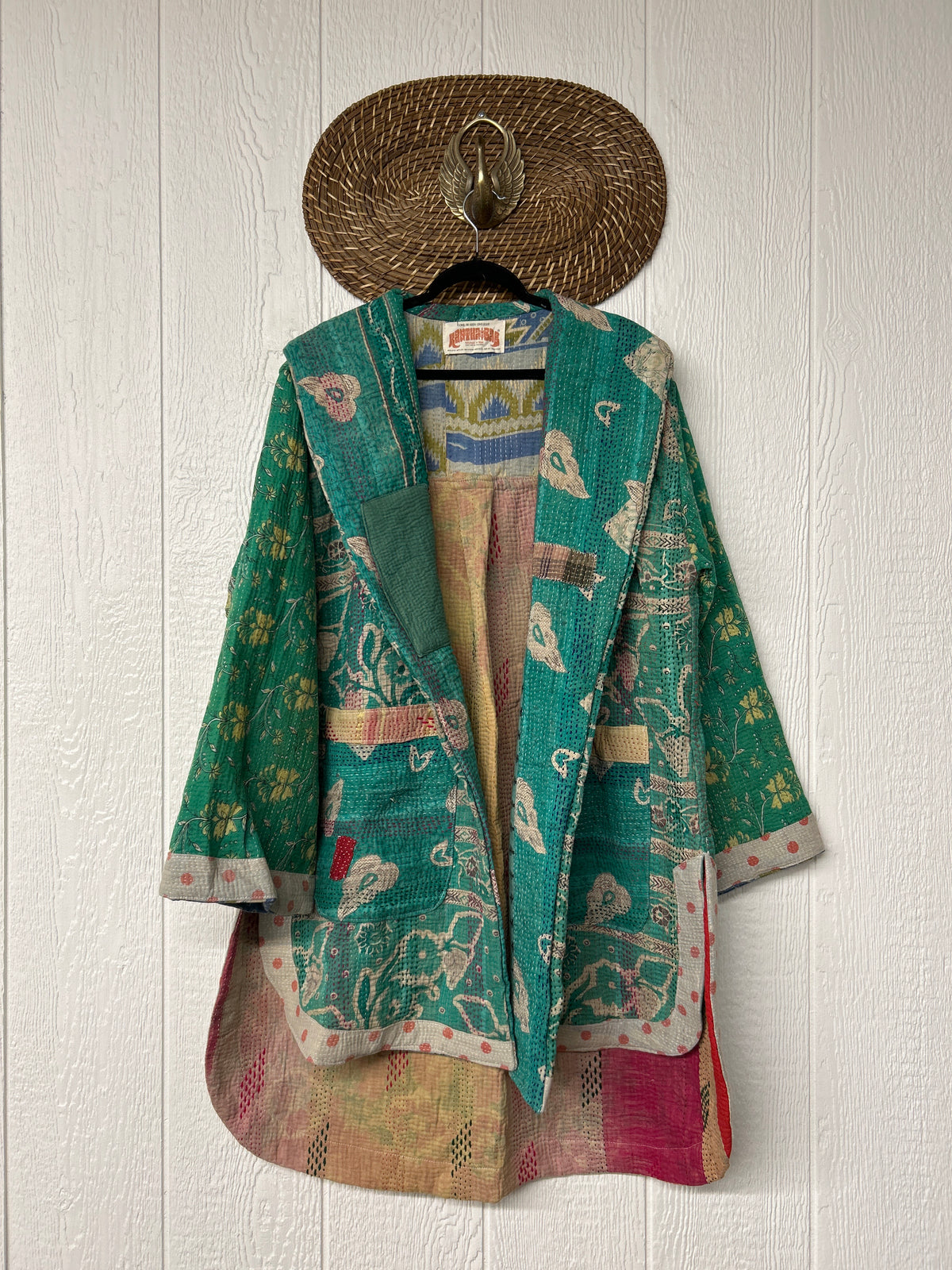 Fine Kantha Drifter Coat 1026 153