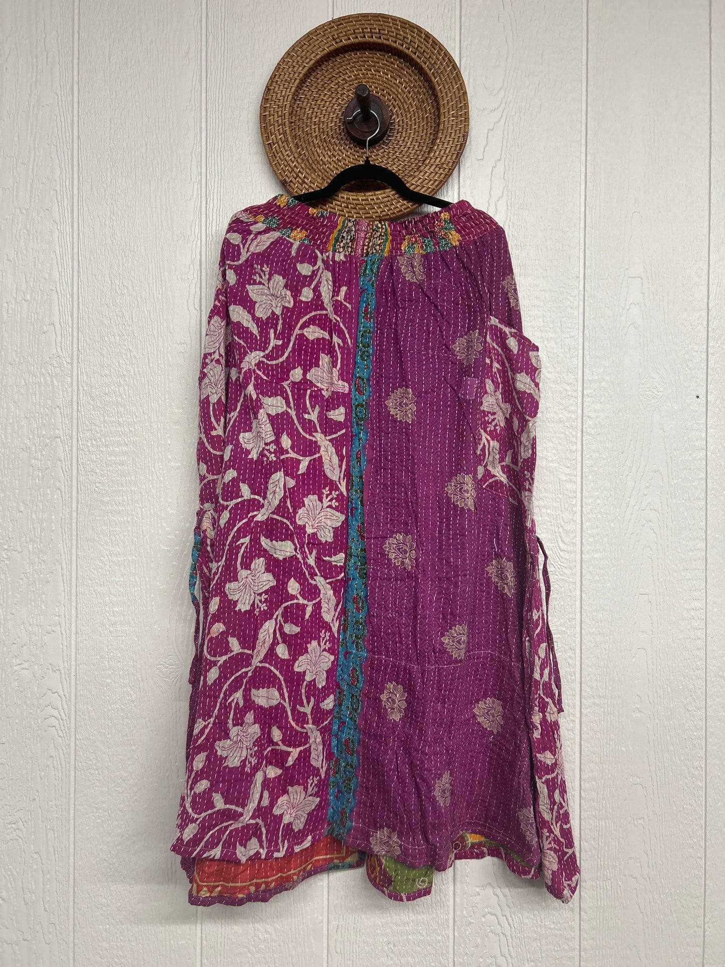Pareo Kantha Butterfly Cargo Skirt 0426 192