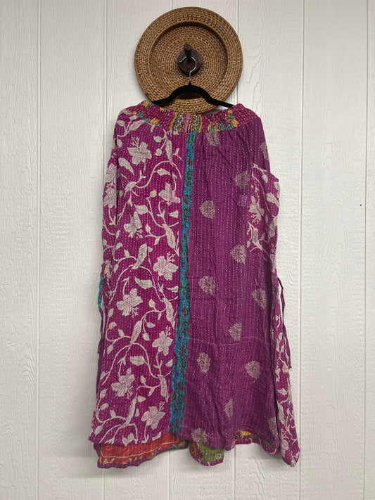 Pareo Kantha Butterfly Cargo Skirt 0426 192