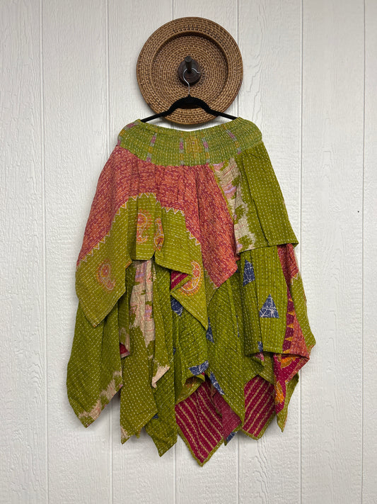 Pareo Kantha Pixie Skirt 0426 044