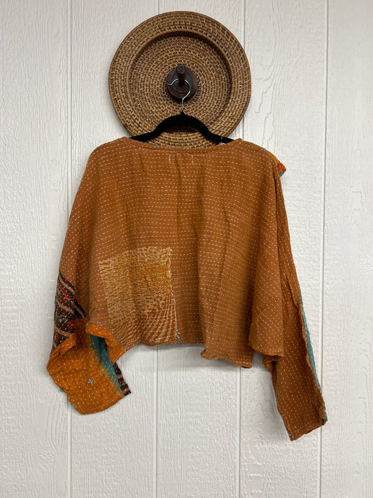 Pareo Kantha In Bloom Cropped Pullover 0326 078