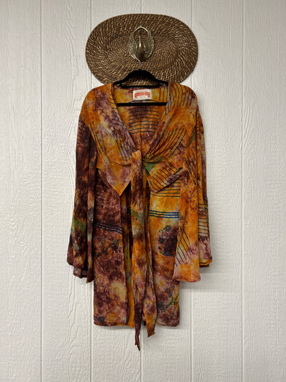 Crepe Sari Shortie Spellbound Kimono 0426 130