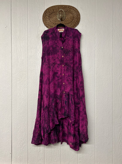 Crepe Sari Summer Dahlia Duster 0726 087