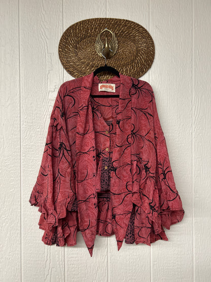 Crepe Sari Wild Rose Top 1225 186