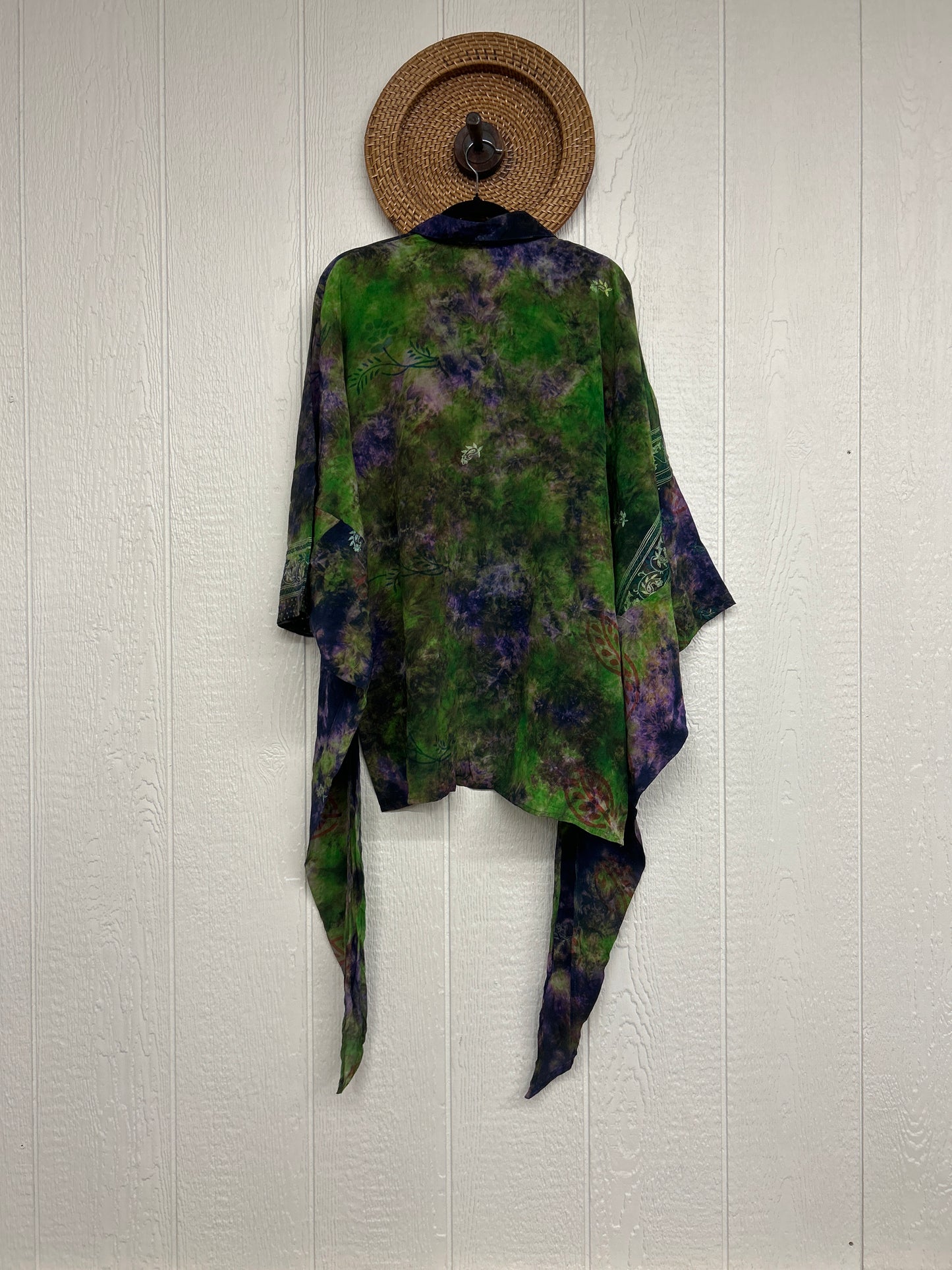 Crepe Sari Summer Nirvana Button Down 0626 103